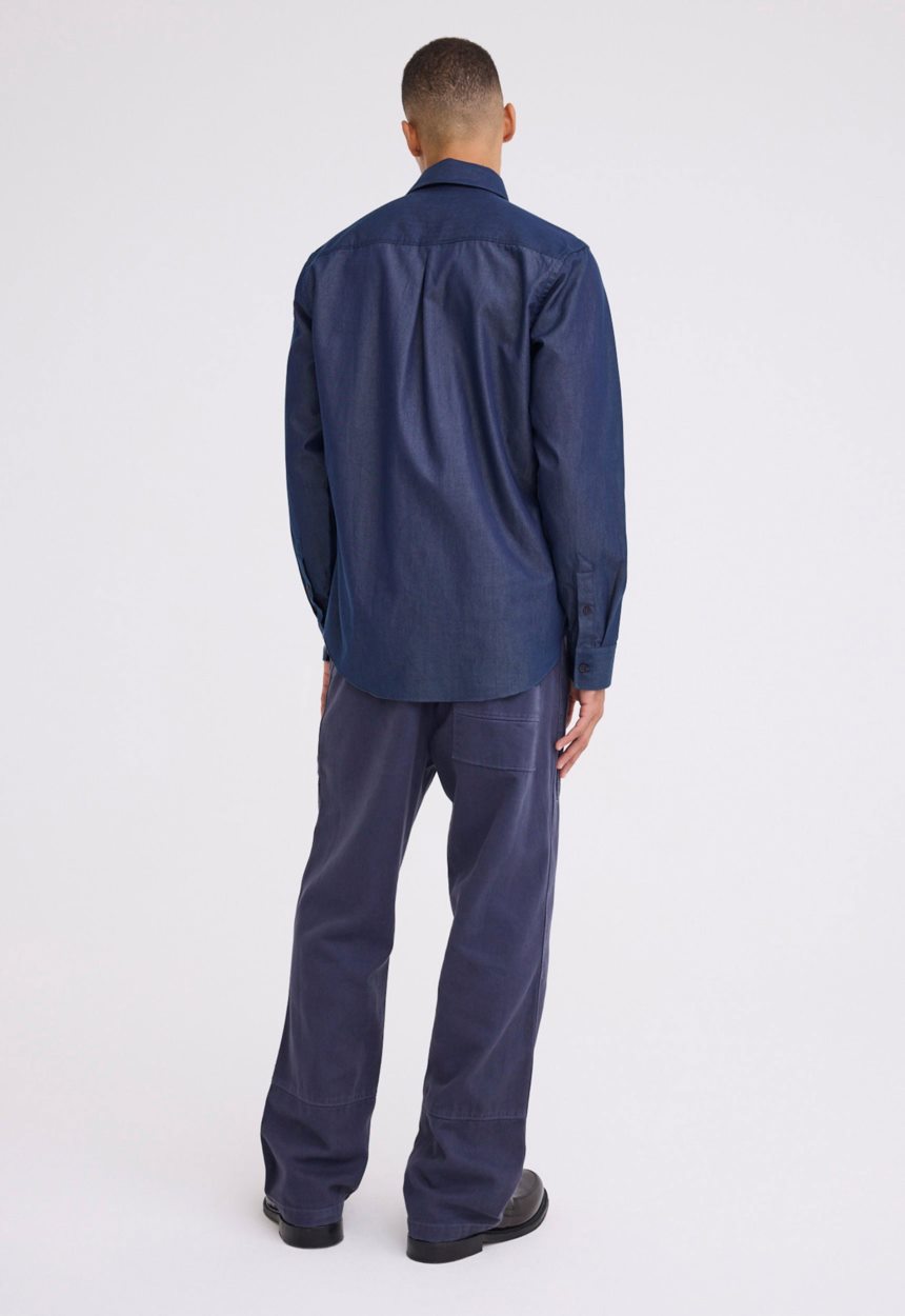 Jac + Jack Bentleigh Denim Shirt - Dark Denim Blue